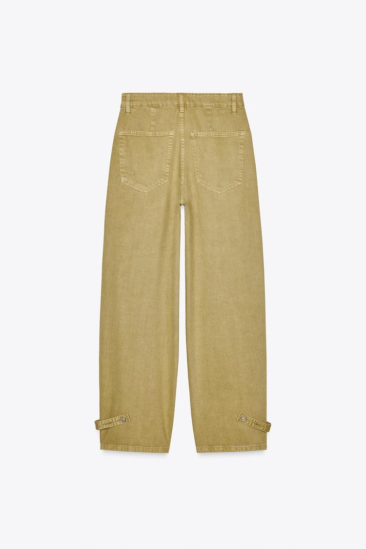 BALLOON-FIT PANTS WITH BELT LOOPS