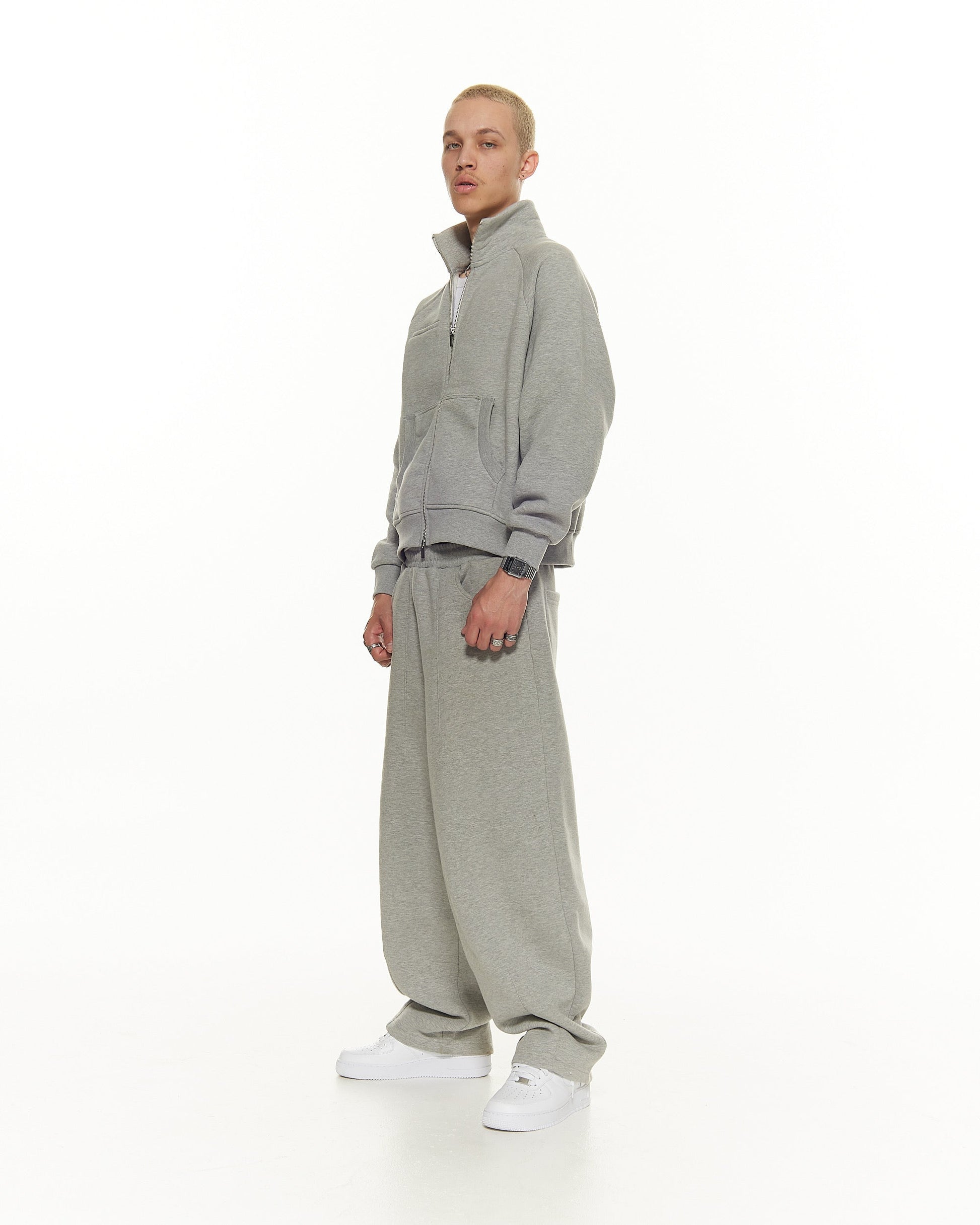 COZY TRACK JACKET – GREY
