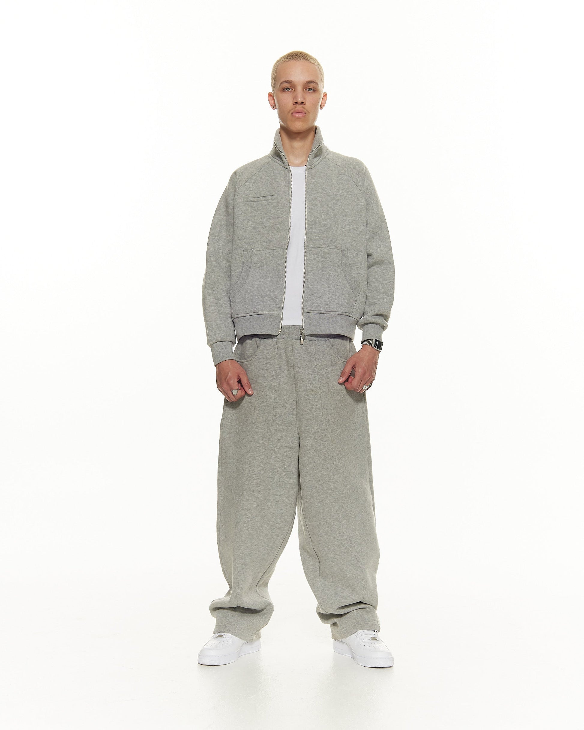 COZY TRACK JACKET – GREY