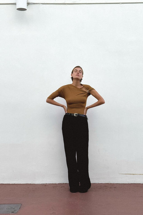 ASYMMETRICAL POLYAMIDE TOP