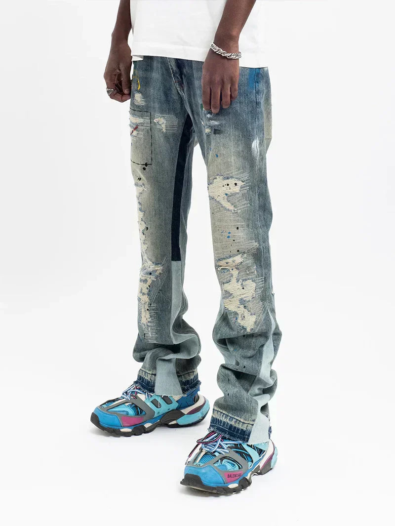 Flare Jeans Paint Effect – 20232