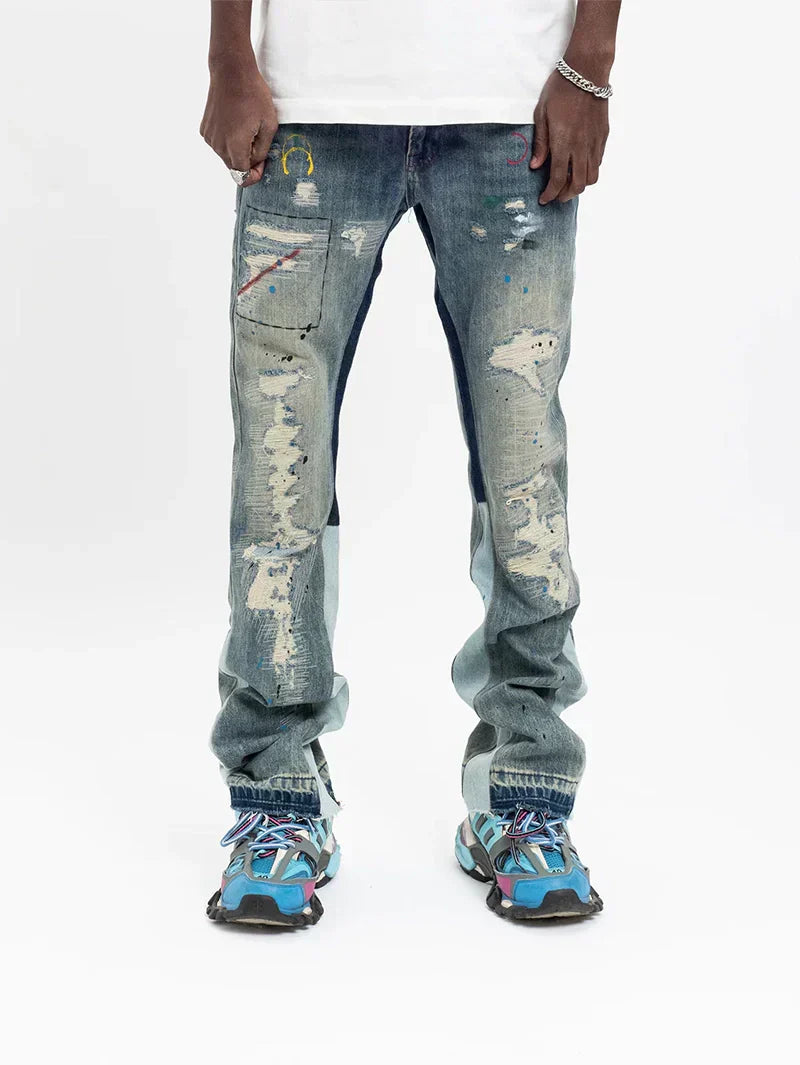 Flare Jeans Paint Effect – 20232