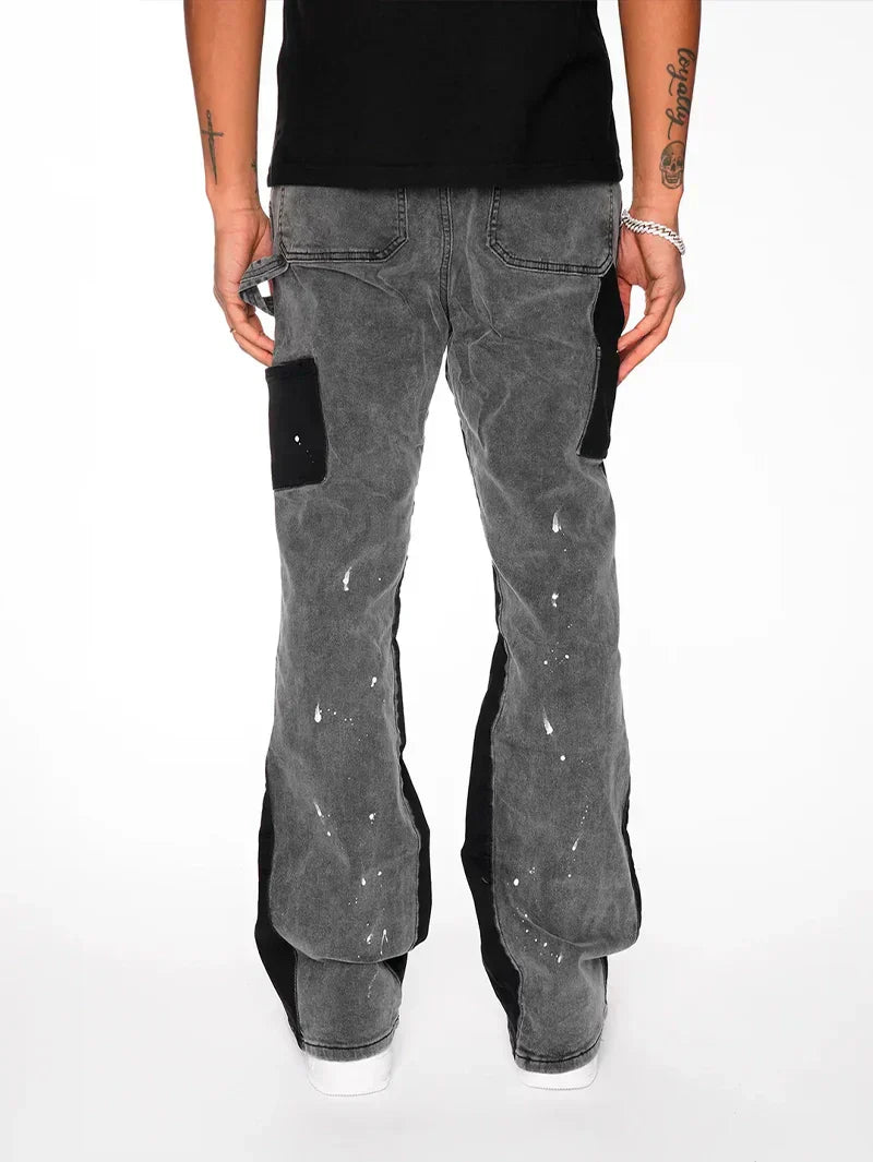 Flare Jeans Black Front – 212621