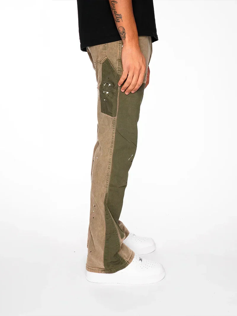 Flare Jeans Brown Front – 212444
