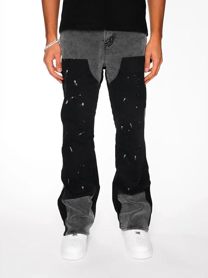 Flare Jeans Black Front – 212621
