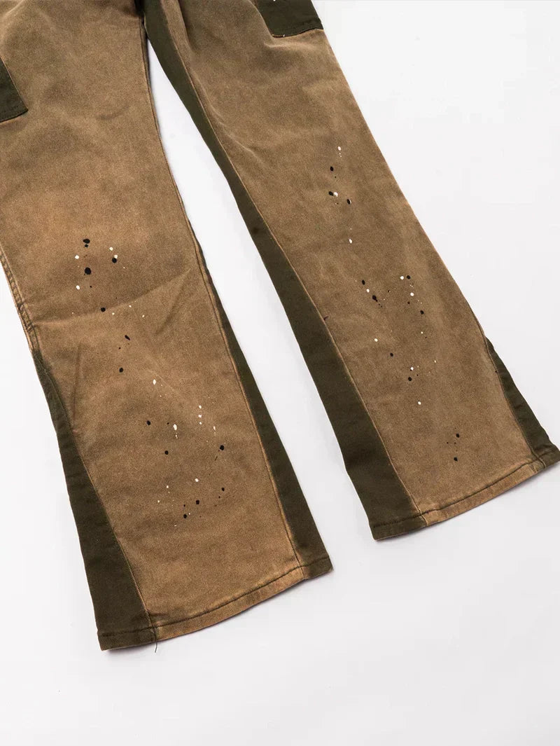 Flare Jeans Brown Front – 212444