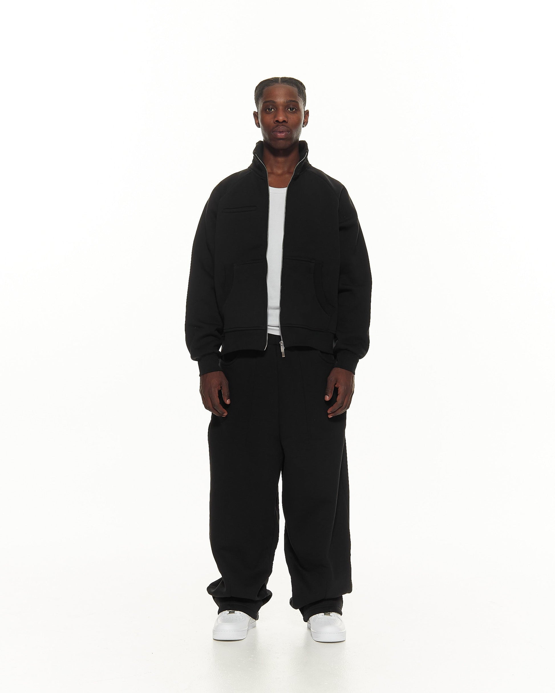 COZY TRACK JACKET – BLACK