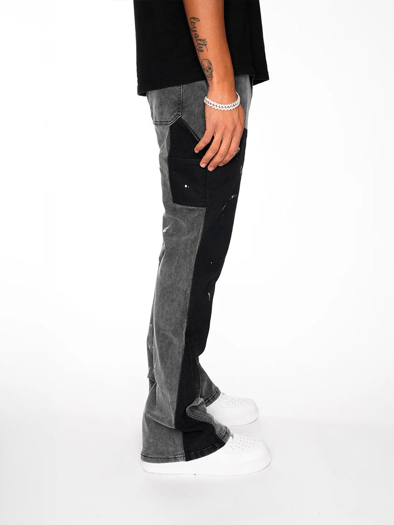 Flare Jeans Black Front – 212621