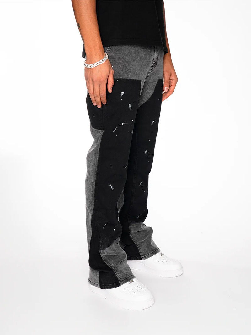 Flare Jeans Black Front – 212621